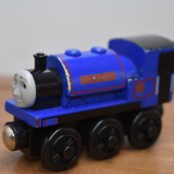 Sir Handel 2003 Blue Wooden Train Tank Engine - Thomas & Friends Wooden Railway - Picture 2 of 8